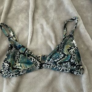 Snake Print bikini top size small
